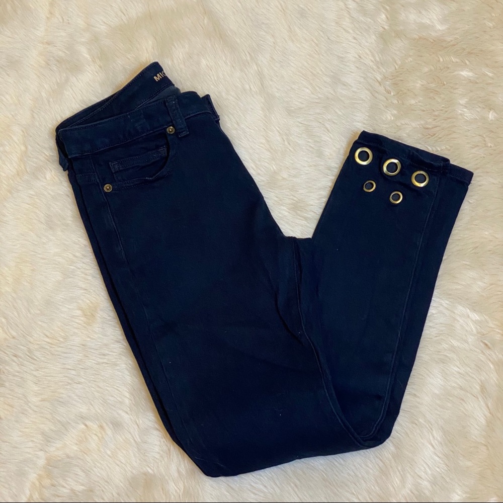 Michael Kors dark wash skinny leg capri